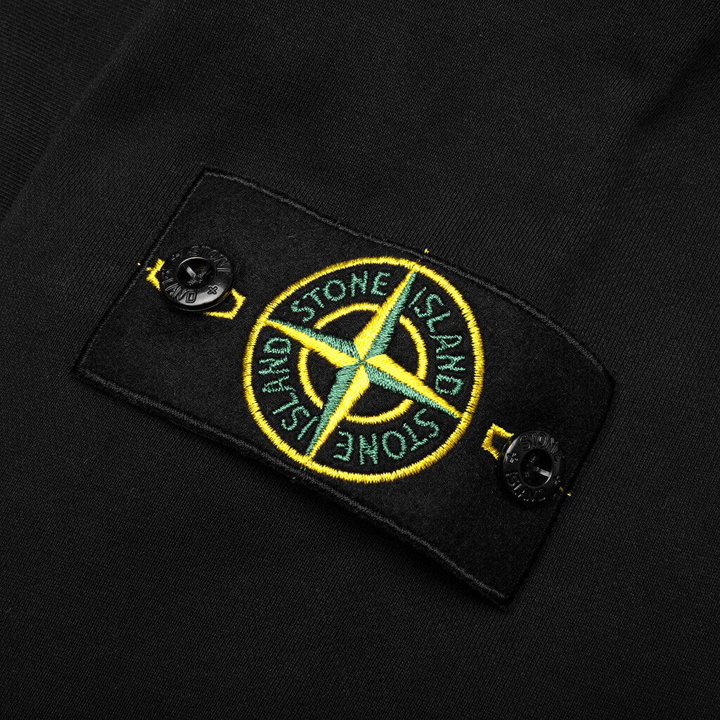 Stone Island Hooded Sweatshirt - Black