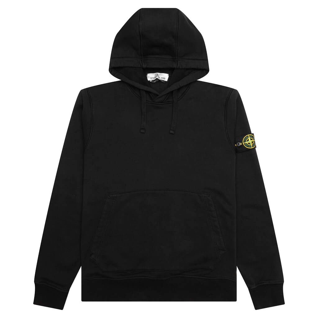 Stone Island Hooded Sweatshirt - Black