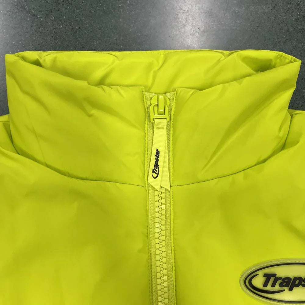 Trapstar Hyperdrive Sleeveless Jacket - Lime Green Ironleague