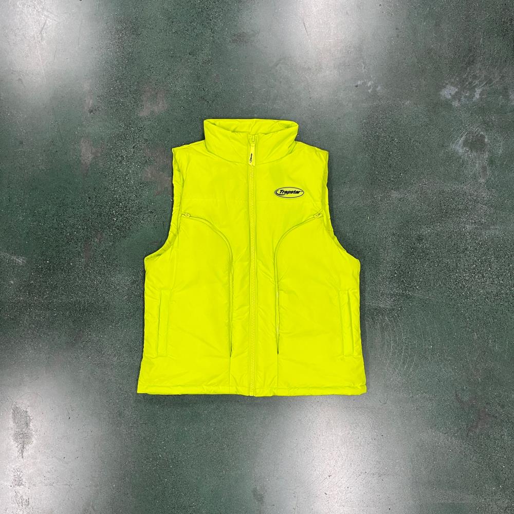 Trapstar Hyperdrive Sleeveless Jacket - Lime Green Ironleague