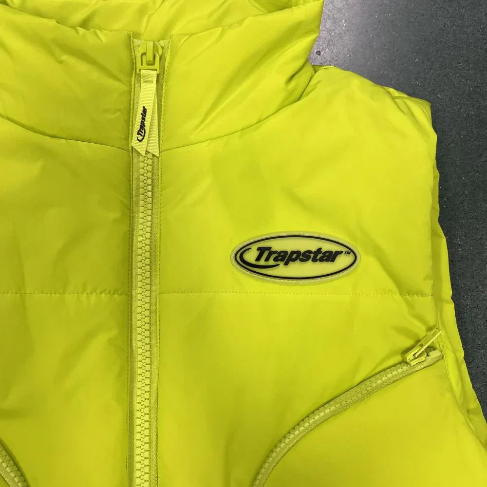 Trapstar Hyperdrive Sleeveless Jacket - Lime Green Ironleague