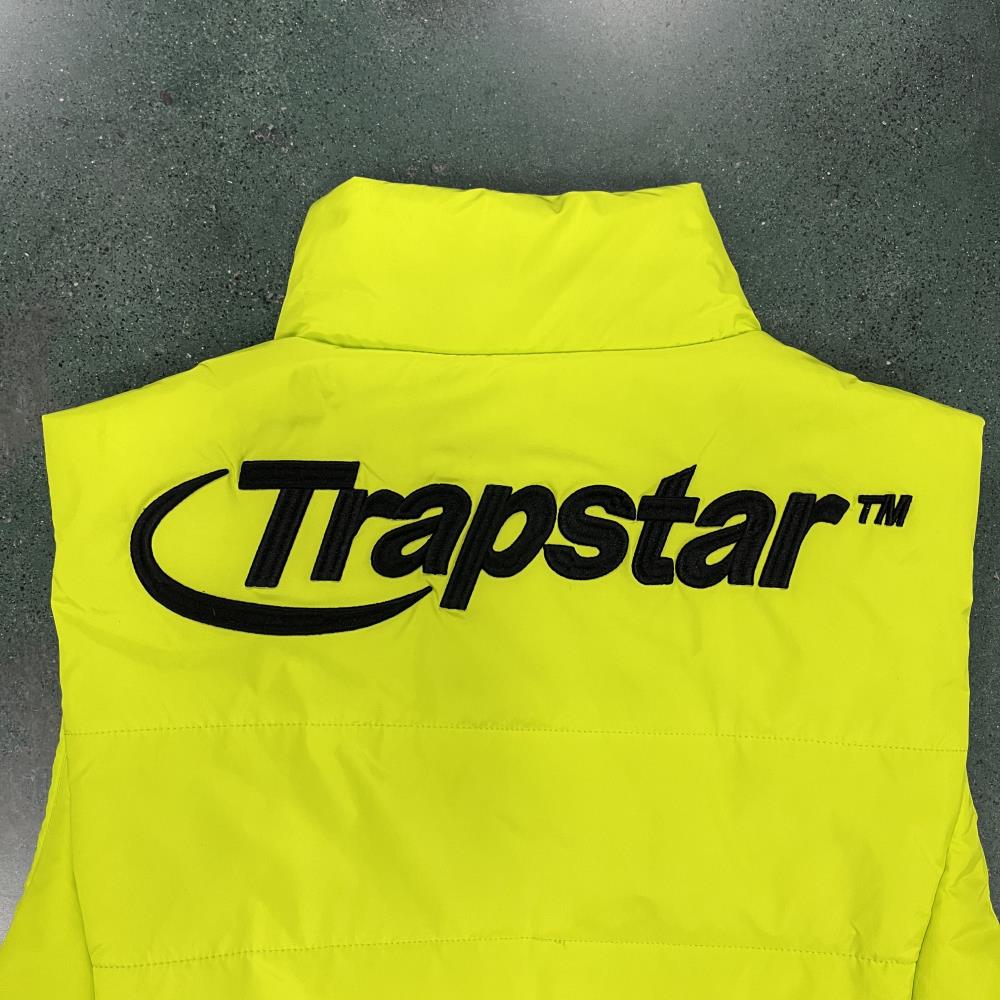 Trapstar Hyperdrive Sleeveless Jacket - Lime Green Ironleague