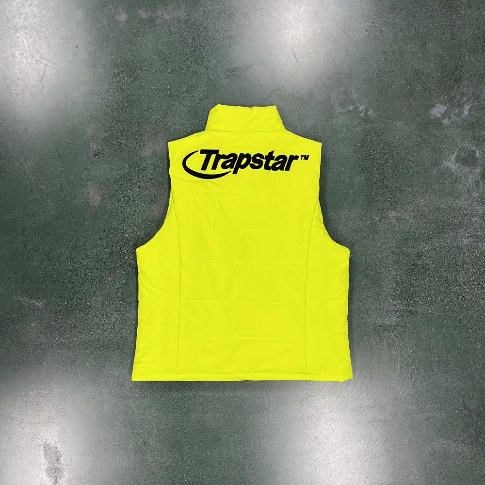 Trapstar Hyperdrive Sleeveless Jacket - Lime Green Ironleague