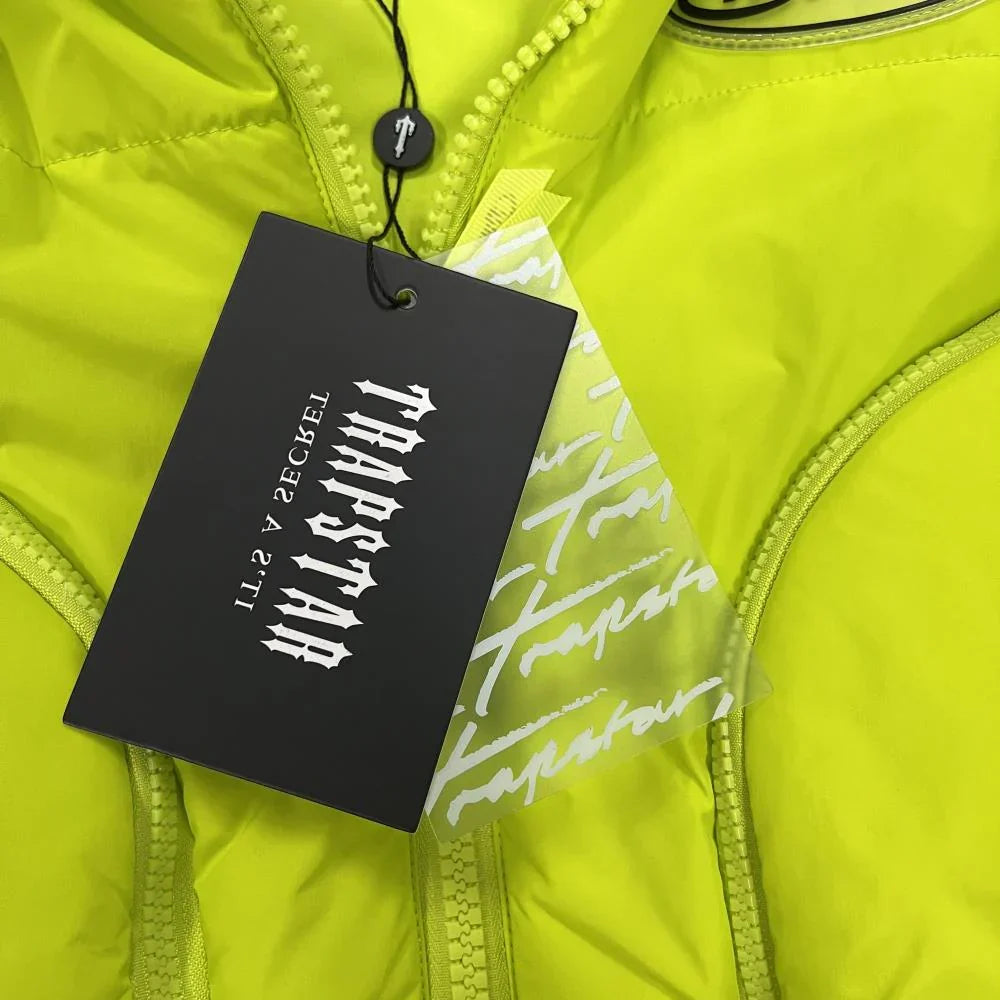 Trapstar Hyperdrive Sleeveless Jacket - Lime Green Ironleague
