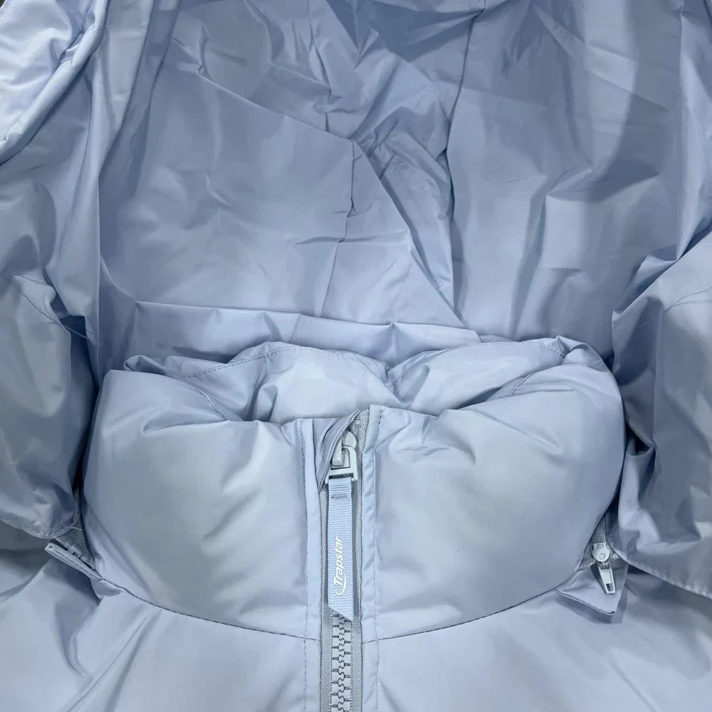 Trapstar Hyperdrive Detachable Hooded Puffer Jacket - Ice Blue Ironleague