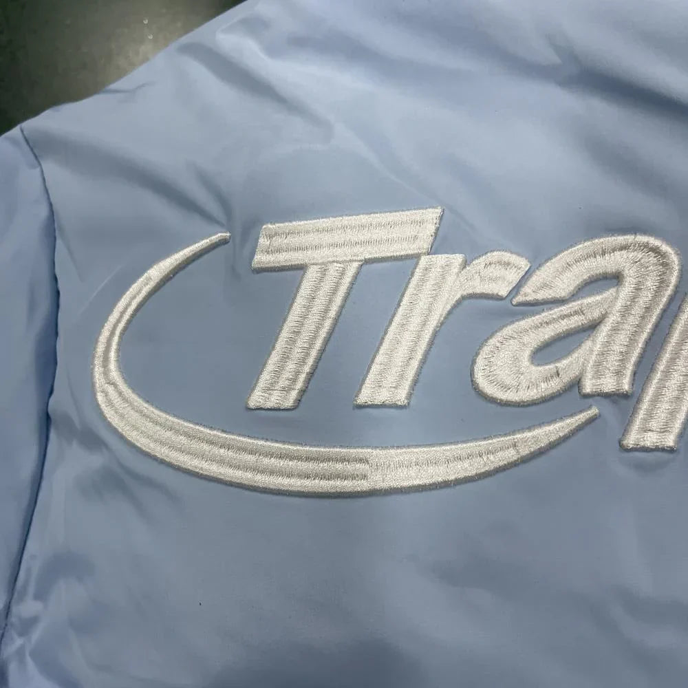 Trapstar Hyperdrive Detachable Hooded Puffer Jacket - Ice Blue Ironleague