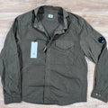 CP Company Chrome-R Lens Overshirt in Ivy Green Ironleague