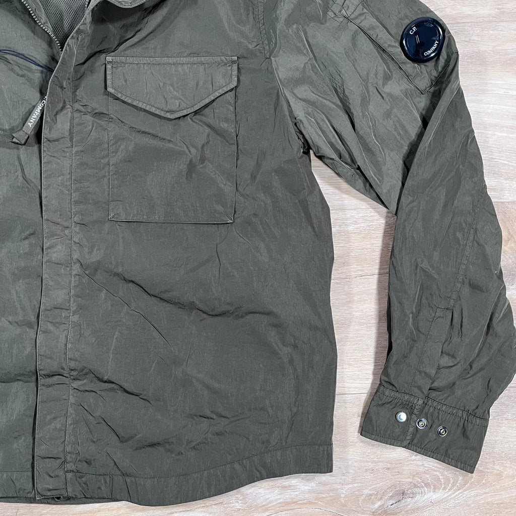 CP Company Chrome-R Lens Overshirt in Ivy Green Ironleague