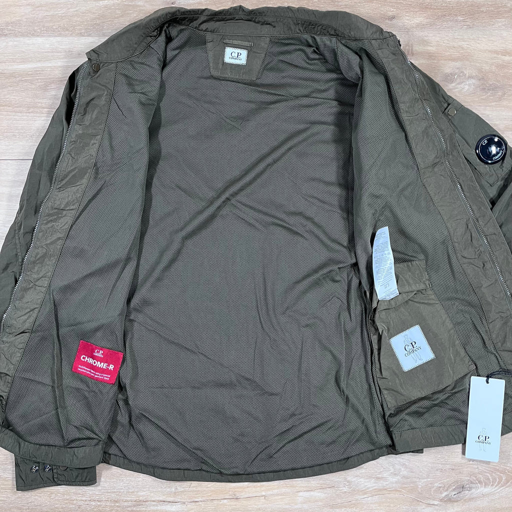 CP Company Chrome-R Lens Overshirt in Ivy Green Ironleague