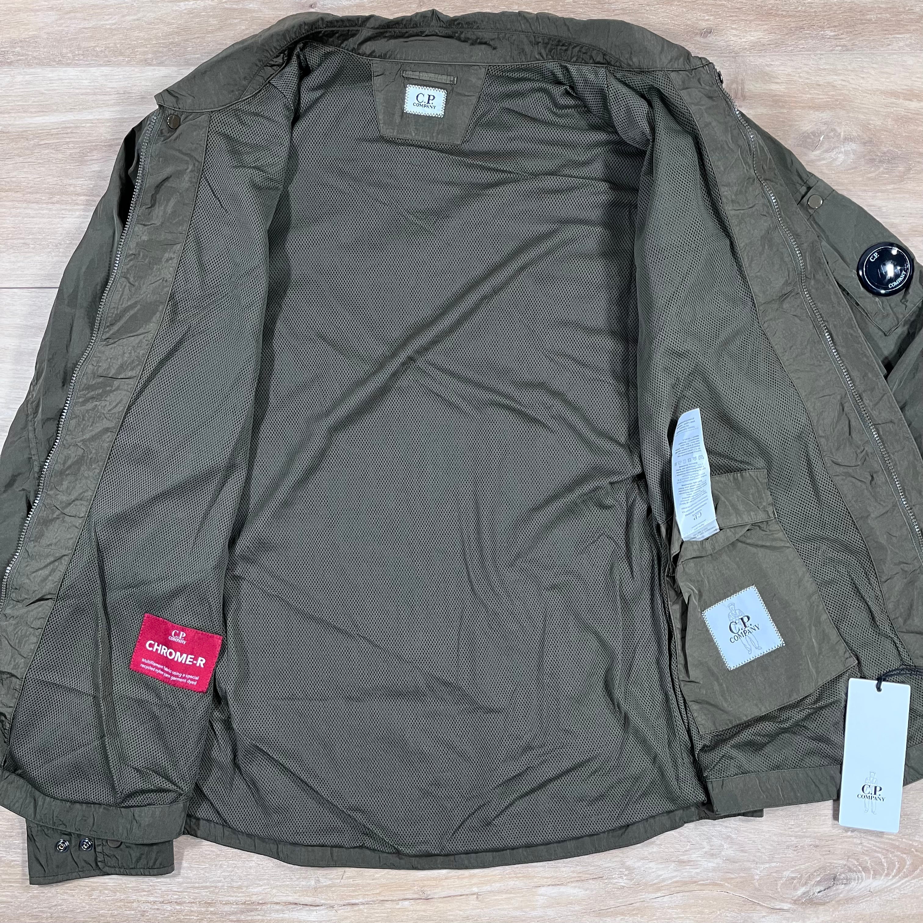 CP Company Chrome-R Lens Overshirt in Ivy Green Ironleague