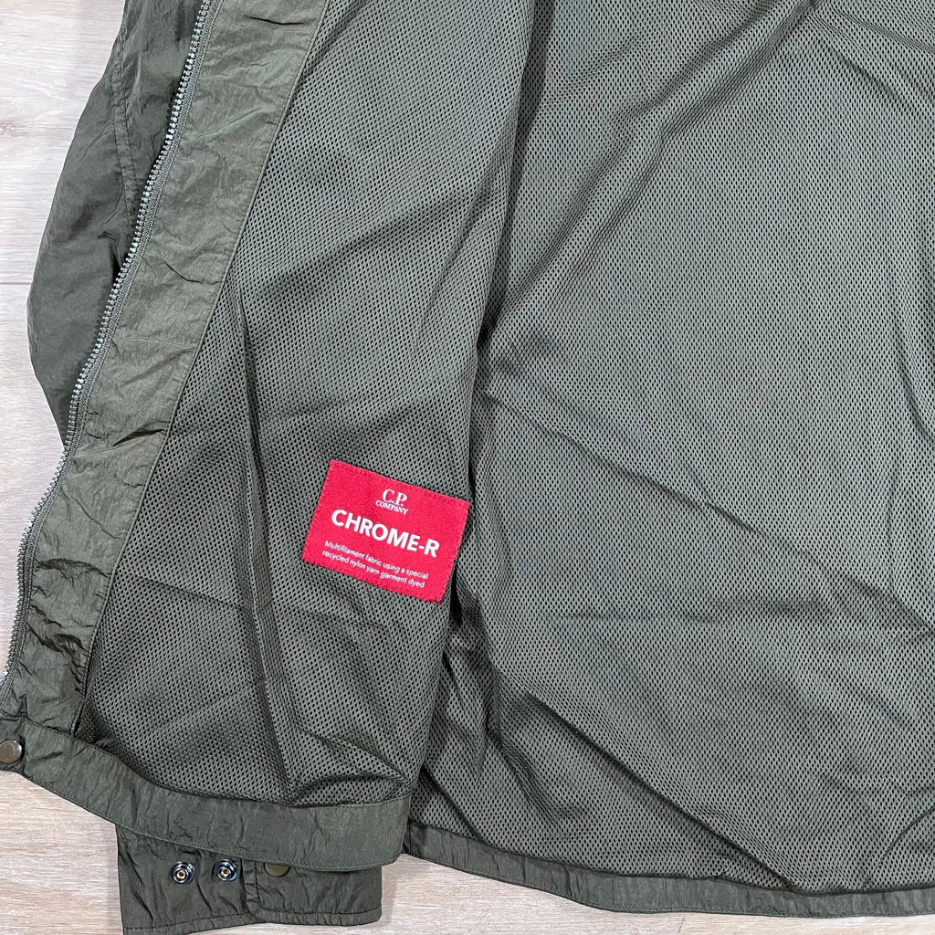 CP Company Chrome-R Lens Overshirt in Ivy Green Ironleague