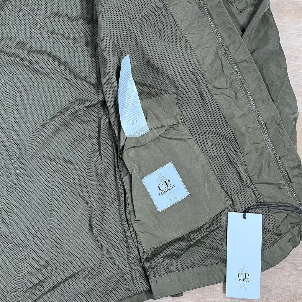 CP Company Chrome-R Lens Overshirt in Ivy Green Ironleague