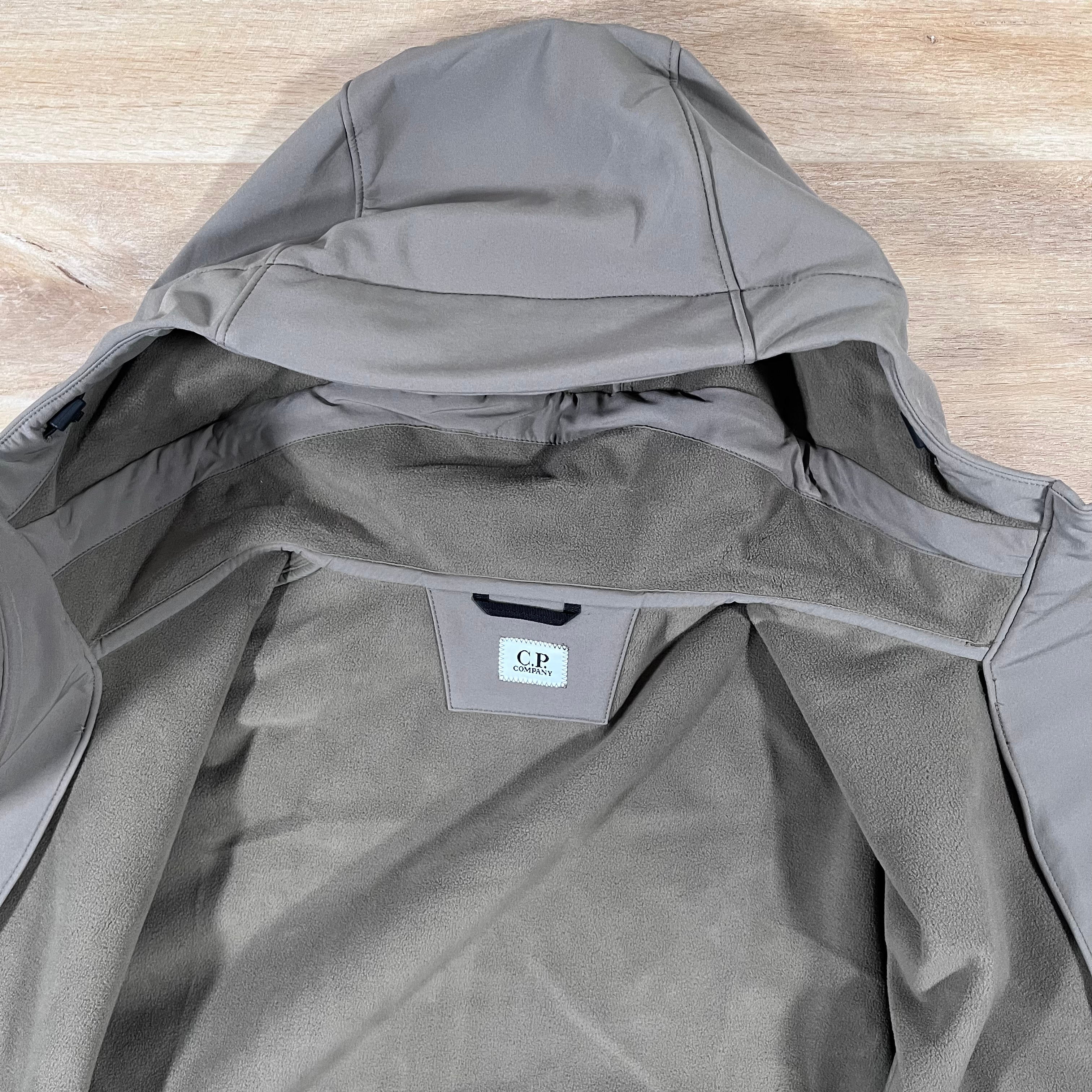 CP Company Shell-R Lens Jacket in Walnut Ironleague