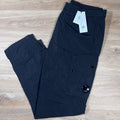 CP Company Chrome-R Lens Cargo Pants in Black Ironleague