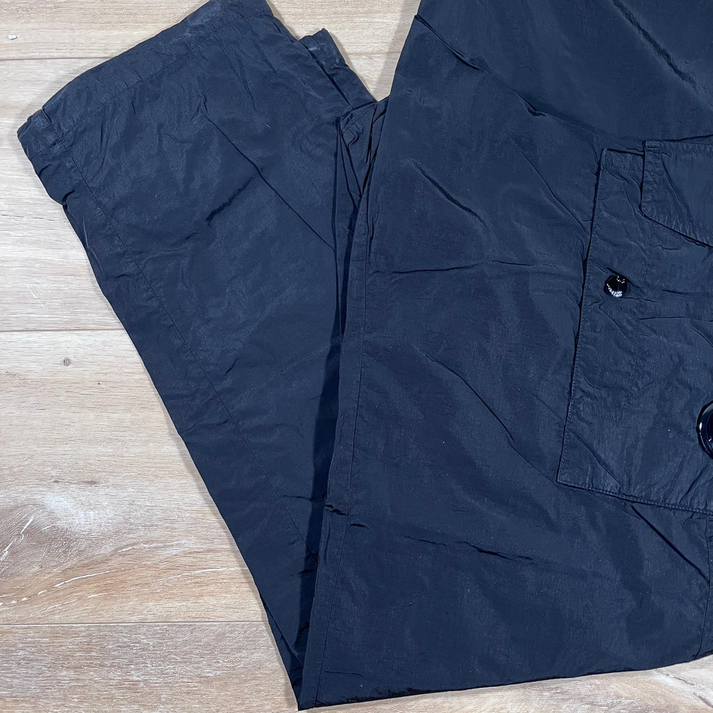 CP Company Chrome-R Lens Cargo Pants in Black Ironleague