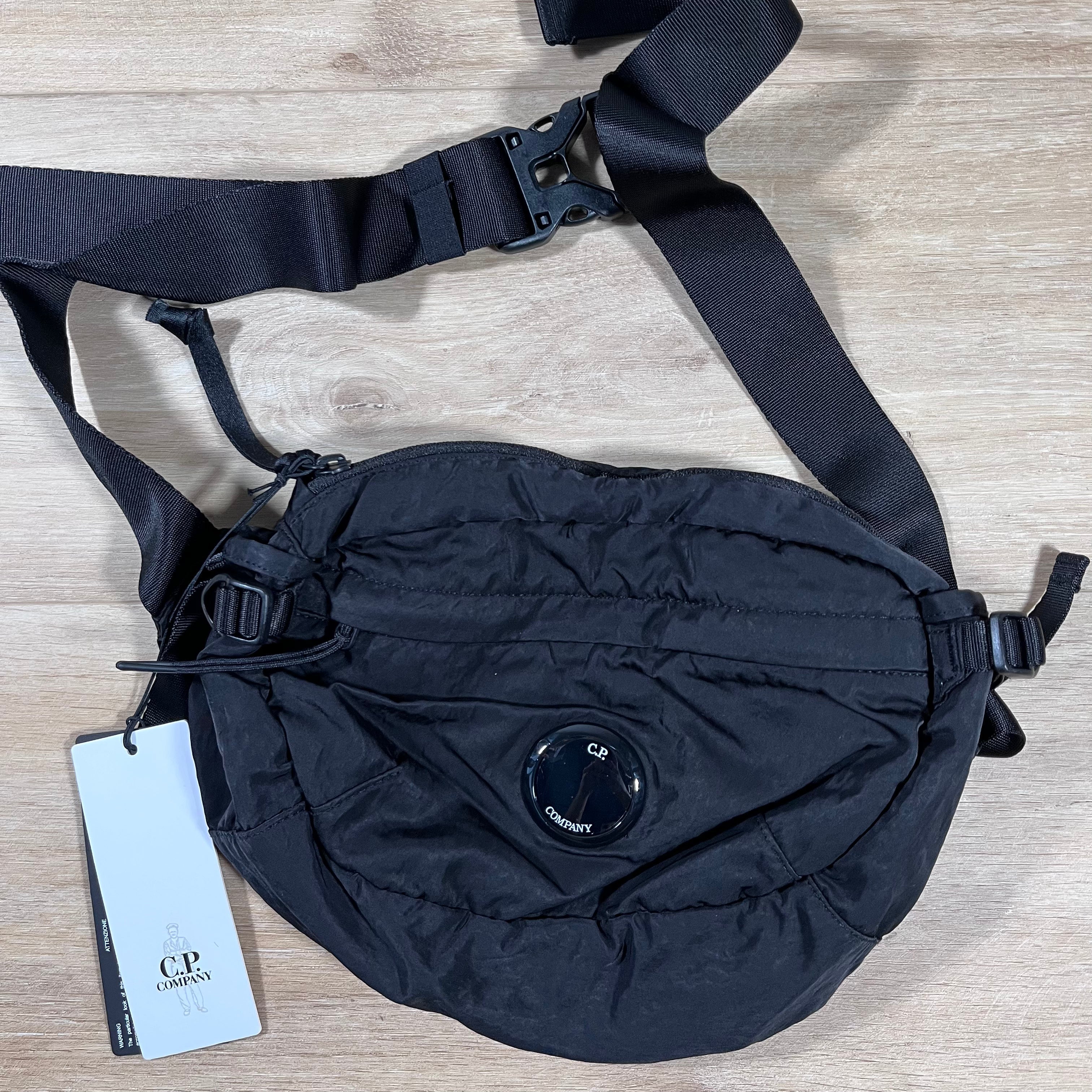 CP Company Nylon Crossbody Lens Bag in Black Ironleague