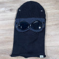 CP Company Merino Wool Goggle Balaclava in Black Ironleague
