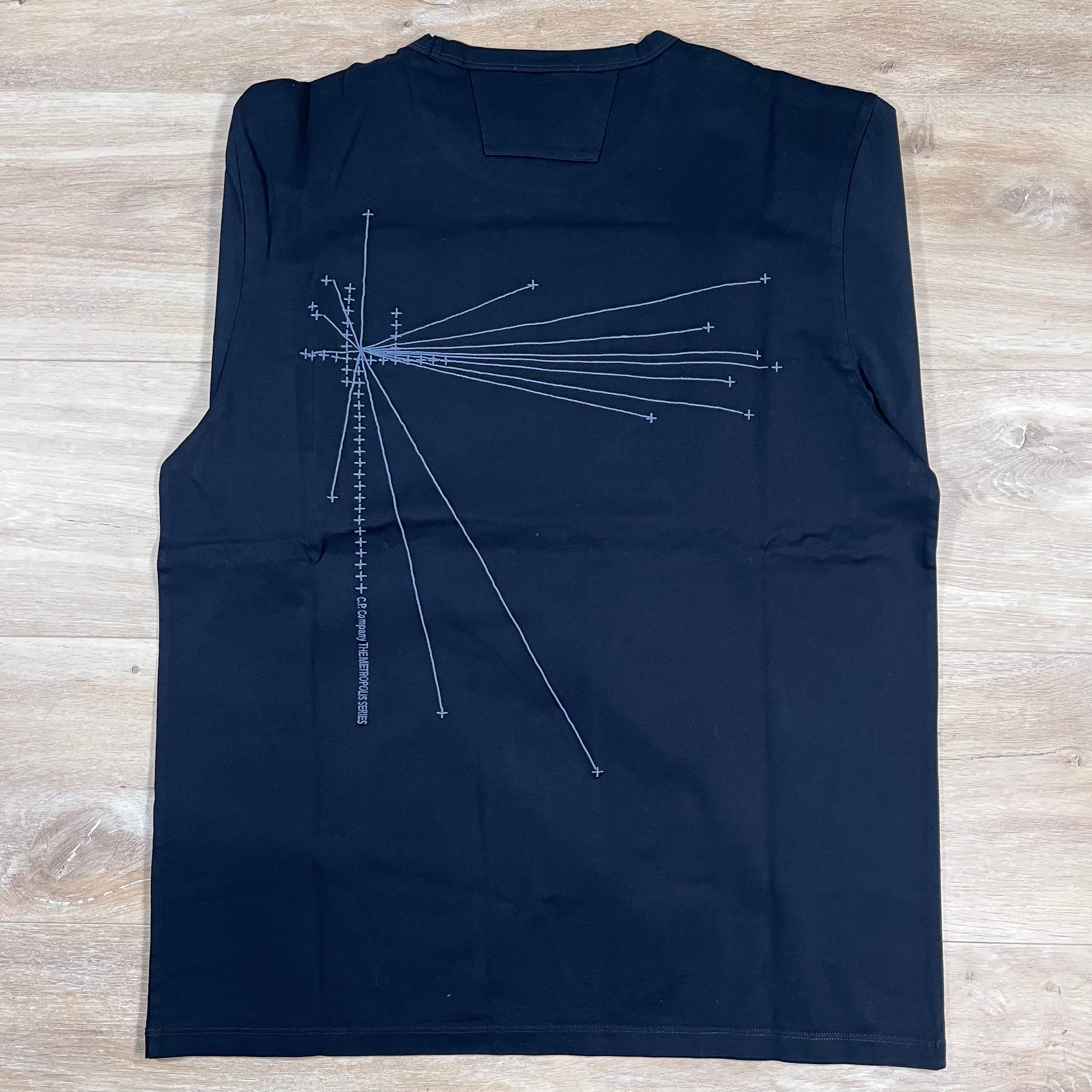 CP Company Metropolis Long Sleeved T-Shirt in Black Ironleague