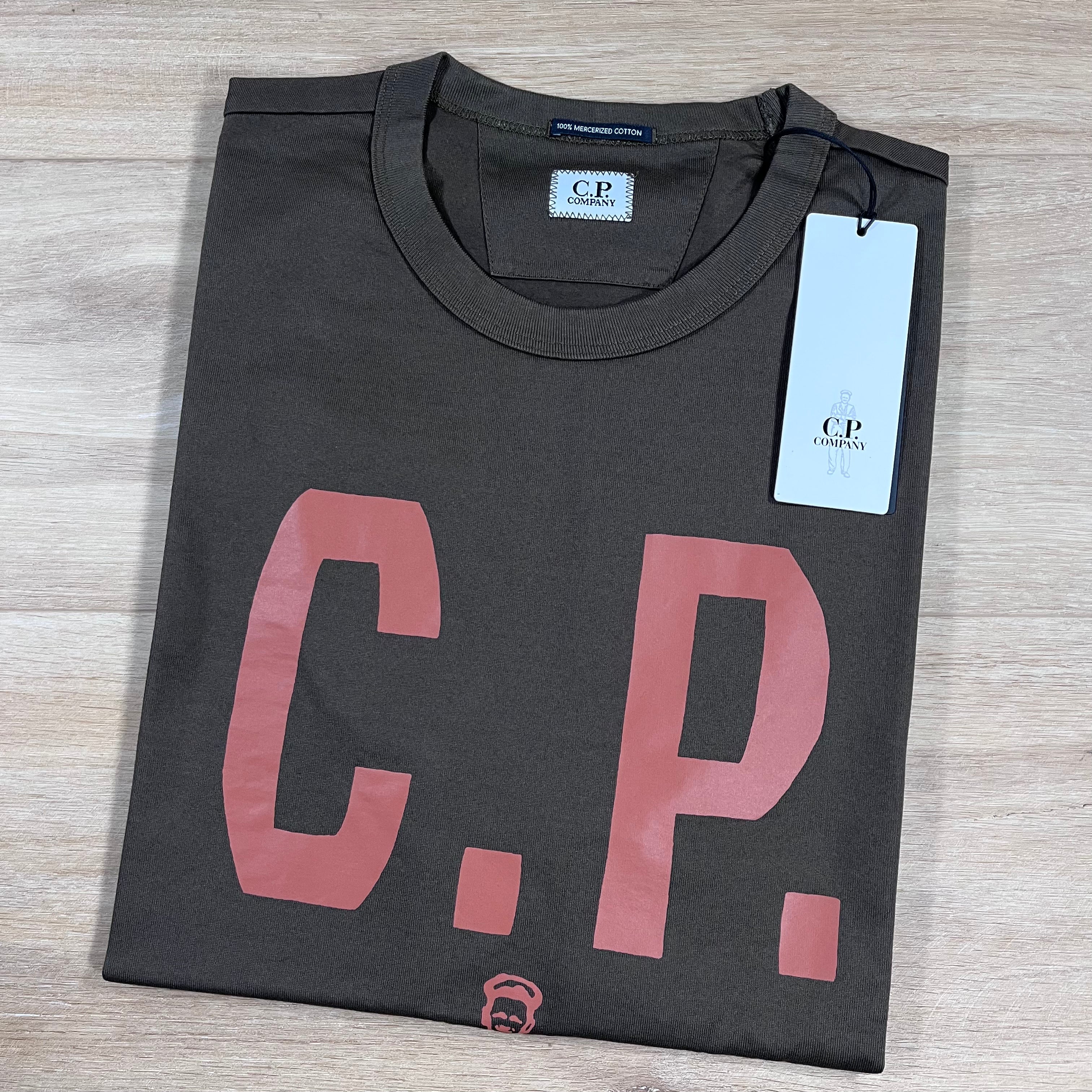 CP Company Mercerized 30/2 Jersey Sailor T-Shirt in Ivy Green Ironleague