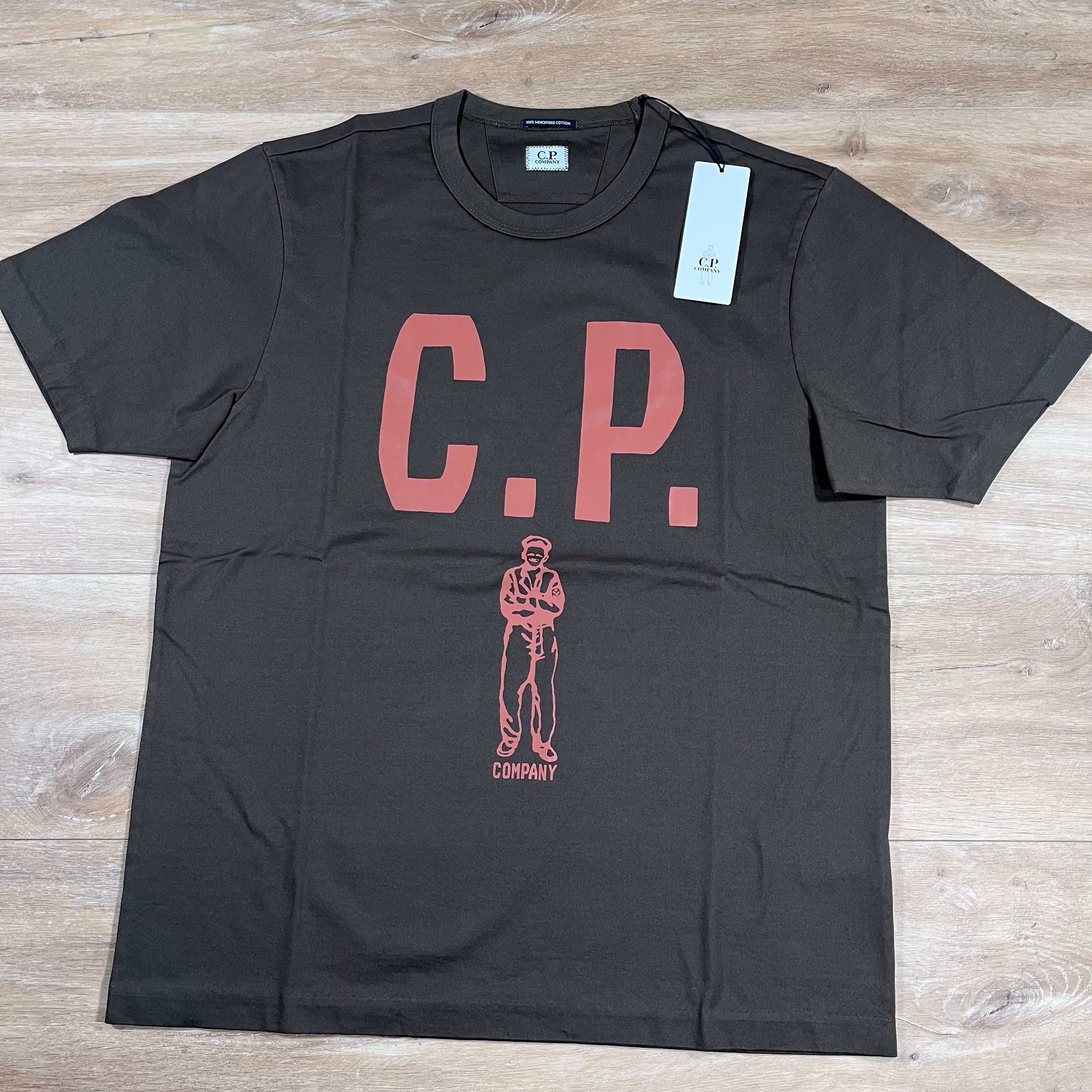CP Company Mercerized 30/2 Jersey Sailor T-Shirt in Ivy Green Ironleague