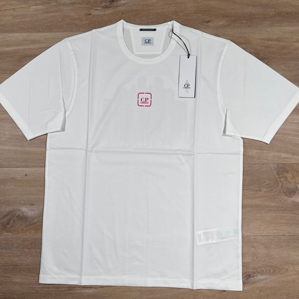 CP Company Metropolis T-Shirt in White Ironleague