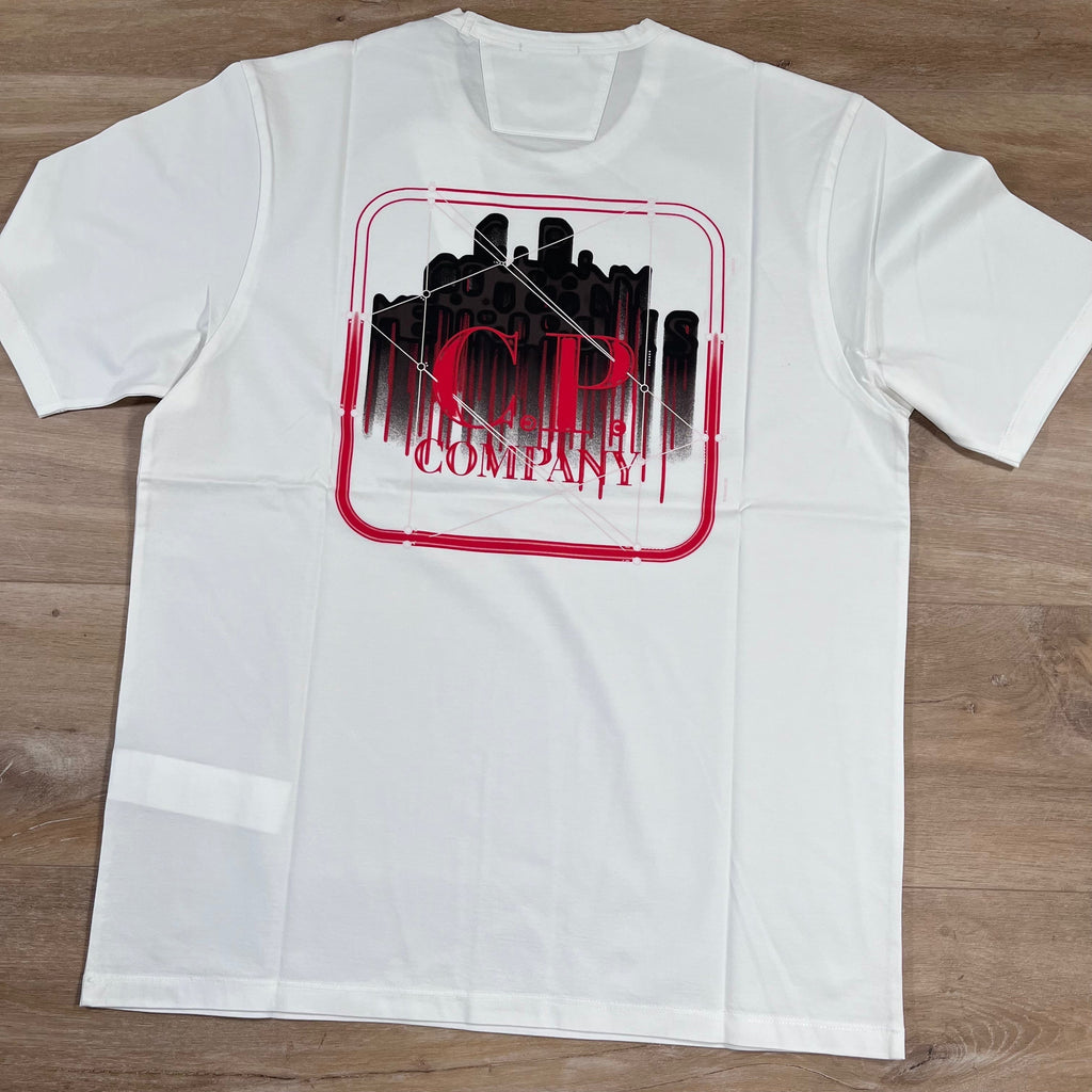 CP Company Metropolis T-Shirt in White Ironleague