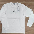 CP Company Metropolis Long Sleeved T-Shirt in White Ironleague