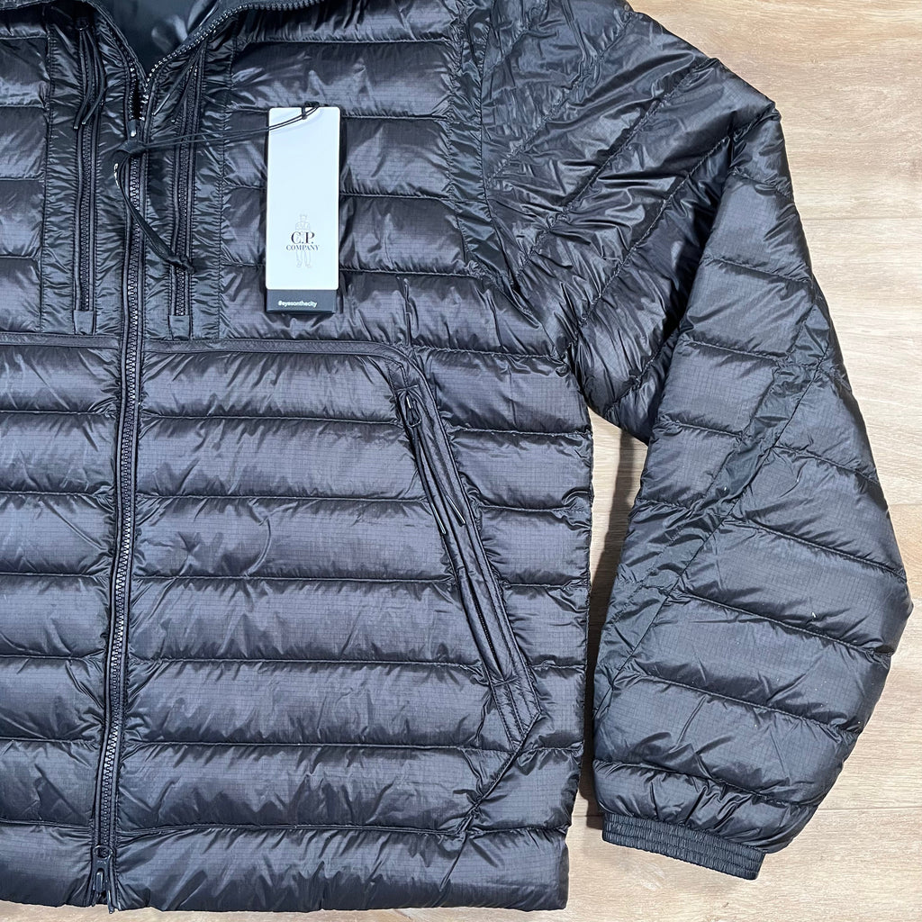 CP Company DD Shell Goggle Down Jacket in Black Ironleague