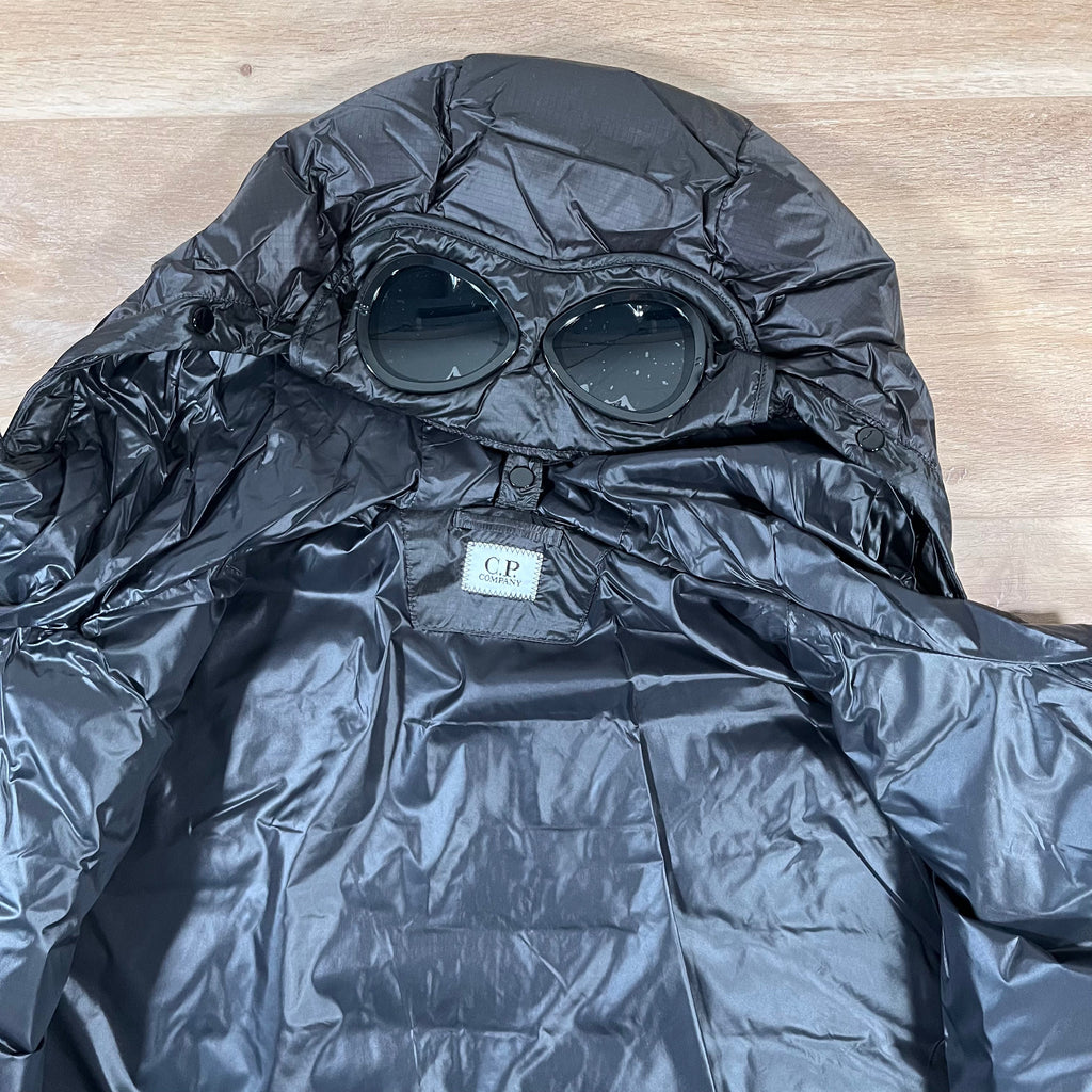 CP Company DD Shell Goggle Down Jacket in Black Ironleague