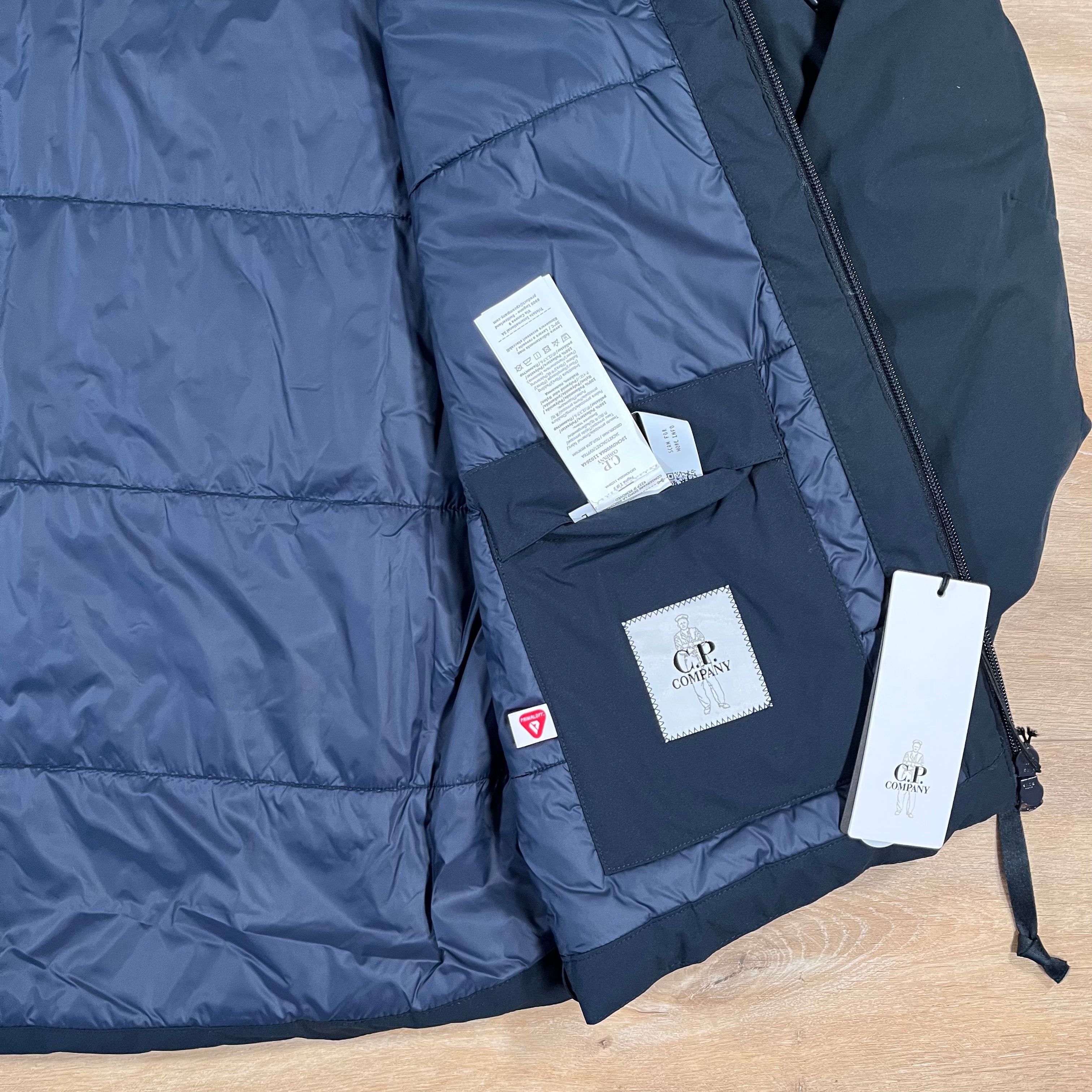 CP Company Pro-Tek Padded Lens Jacket in Navy Ironleague