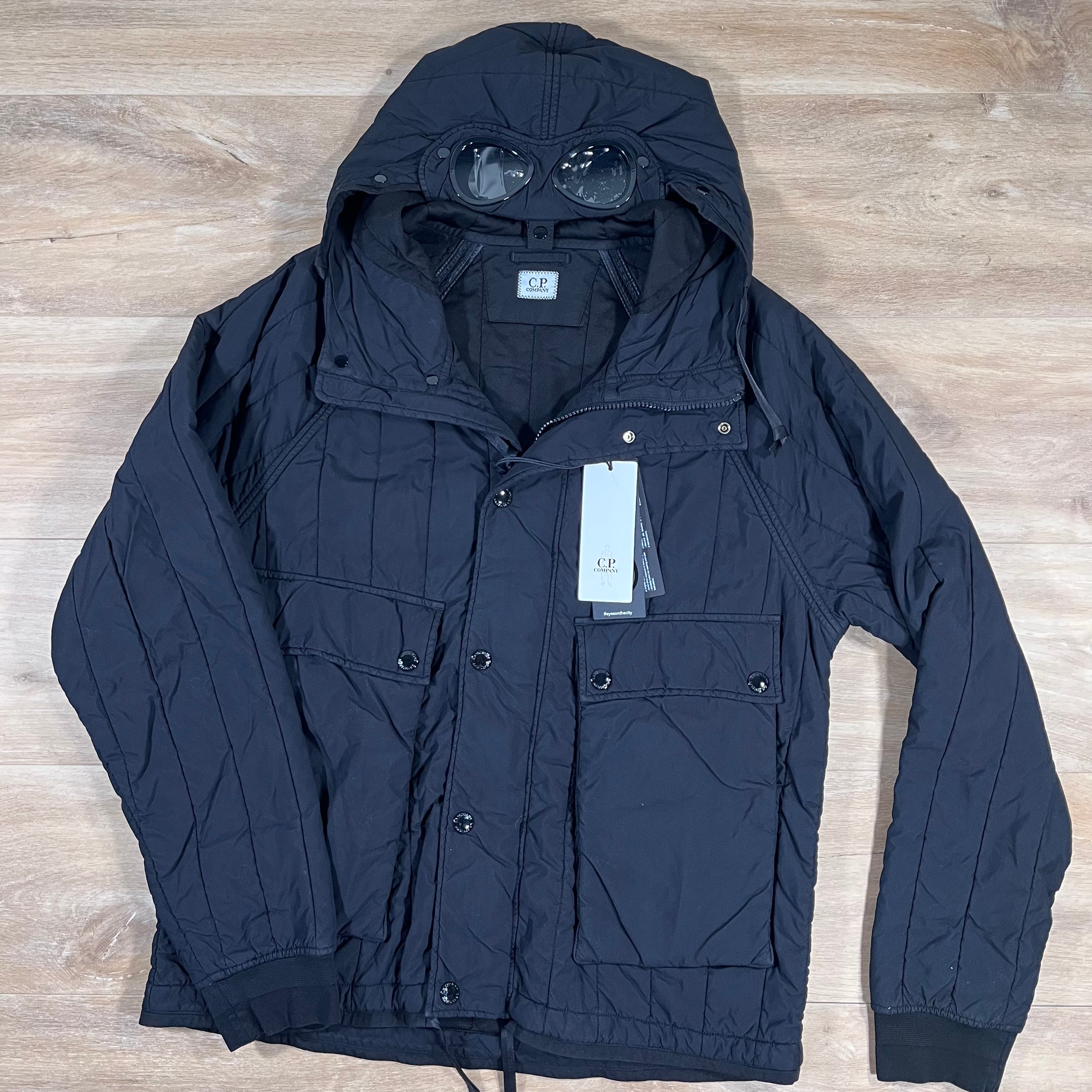 CP Company GD Liner Goggle Jacket in Black Ironleague