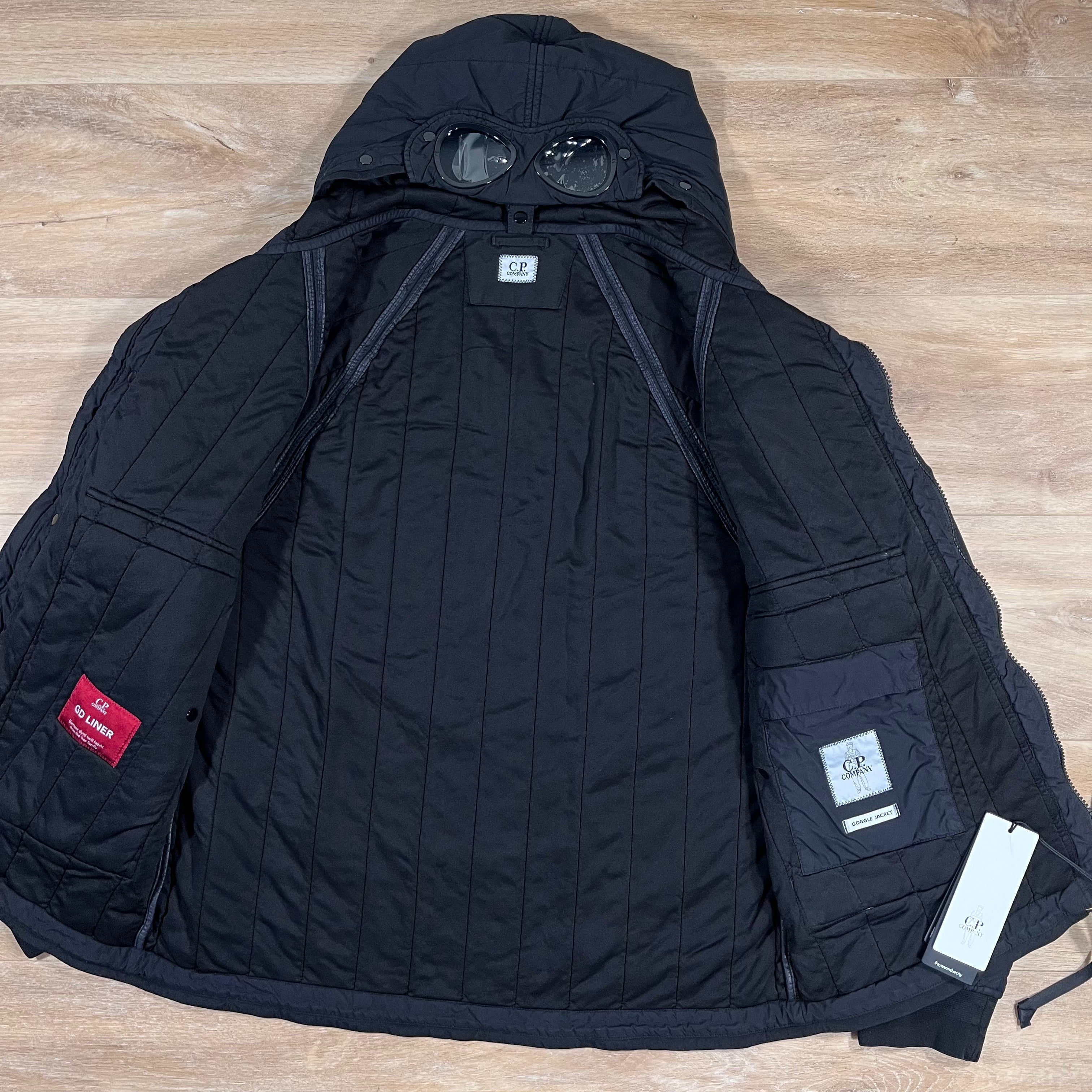 CP Company GD Liner Goggle Jacket in Black Ironleague