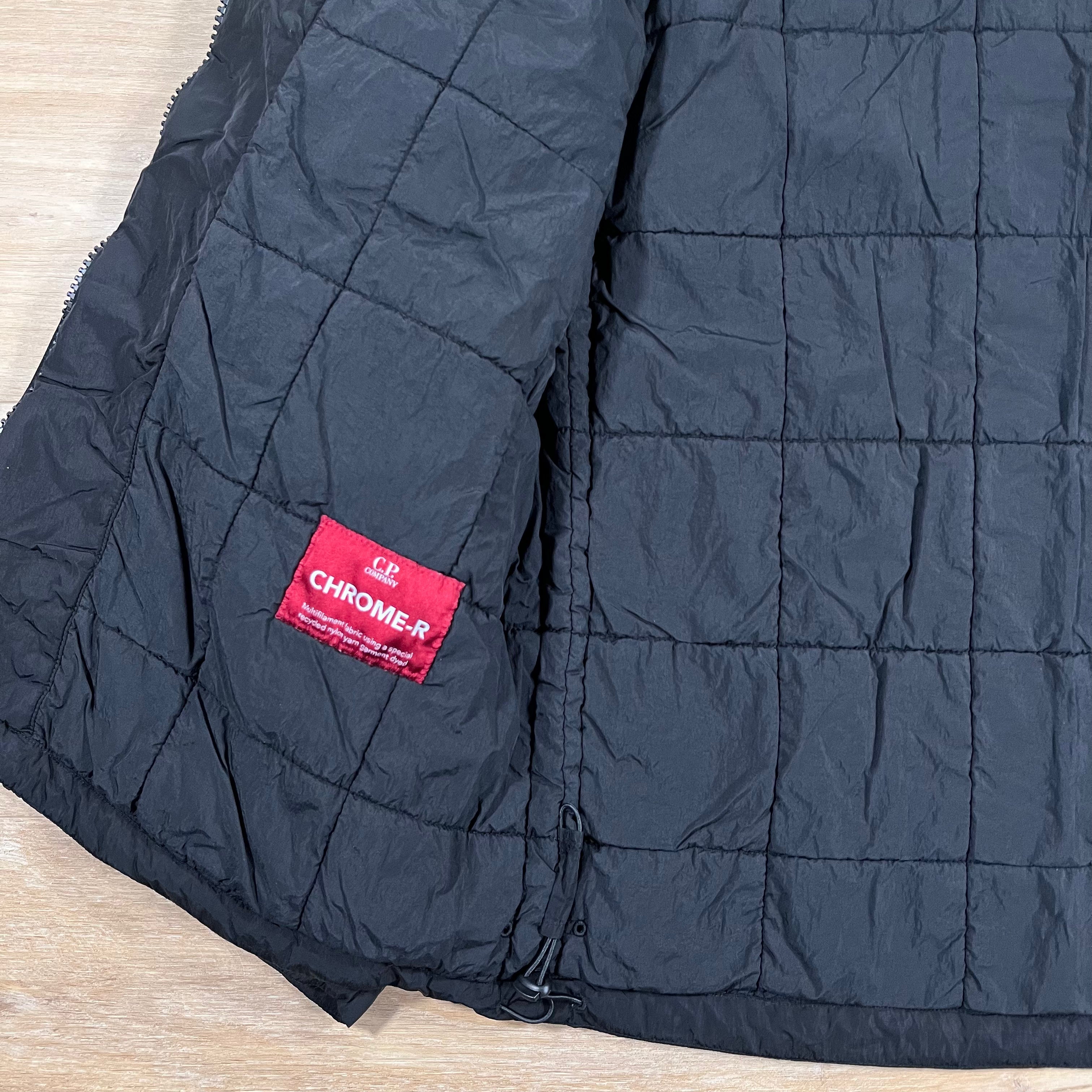 CP Company Chrome-R Goggle Jacket in Black Ironleague