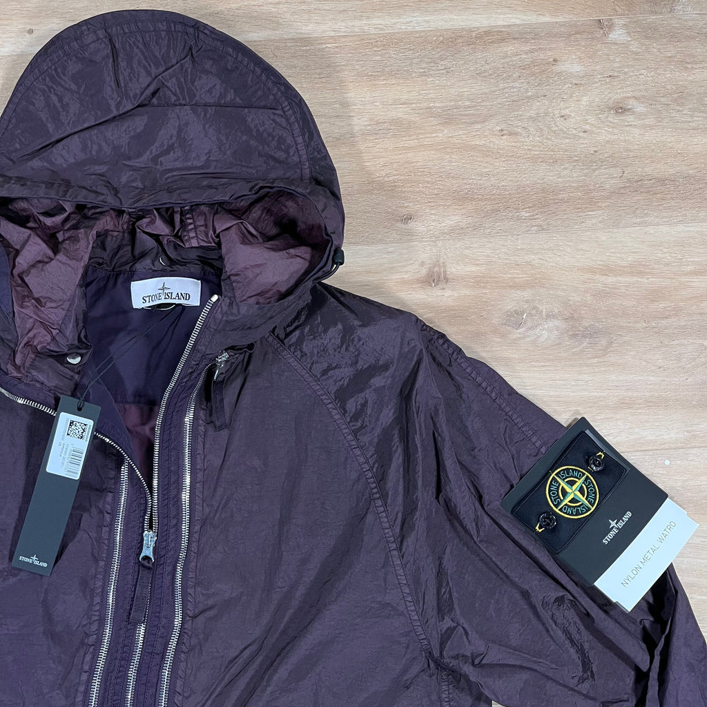 Stone Island Nylon Metal Watro-TC Convertible Jacket in Burgundy Ironleague