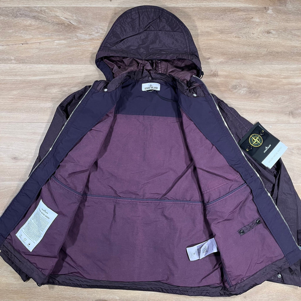 Stone Island Nylon Metal Watro-TC Convertible Jacket in Burgundy Ironleague