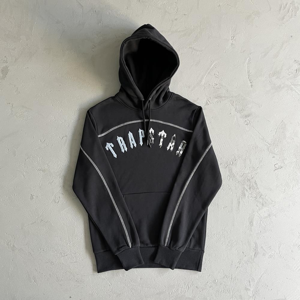 Trapstar Irongate Chenille Arch Tracksuit - Black/Grey/Blue Ironleague