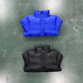 Trapstar Irongate T Jacquard Puffer Jacket - Black/Blue Ironleague