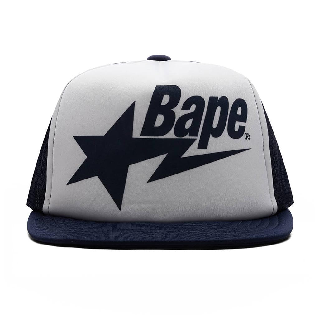 A BATHING APE Kid's Bape STA Mesh Cap - Navy