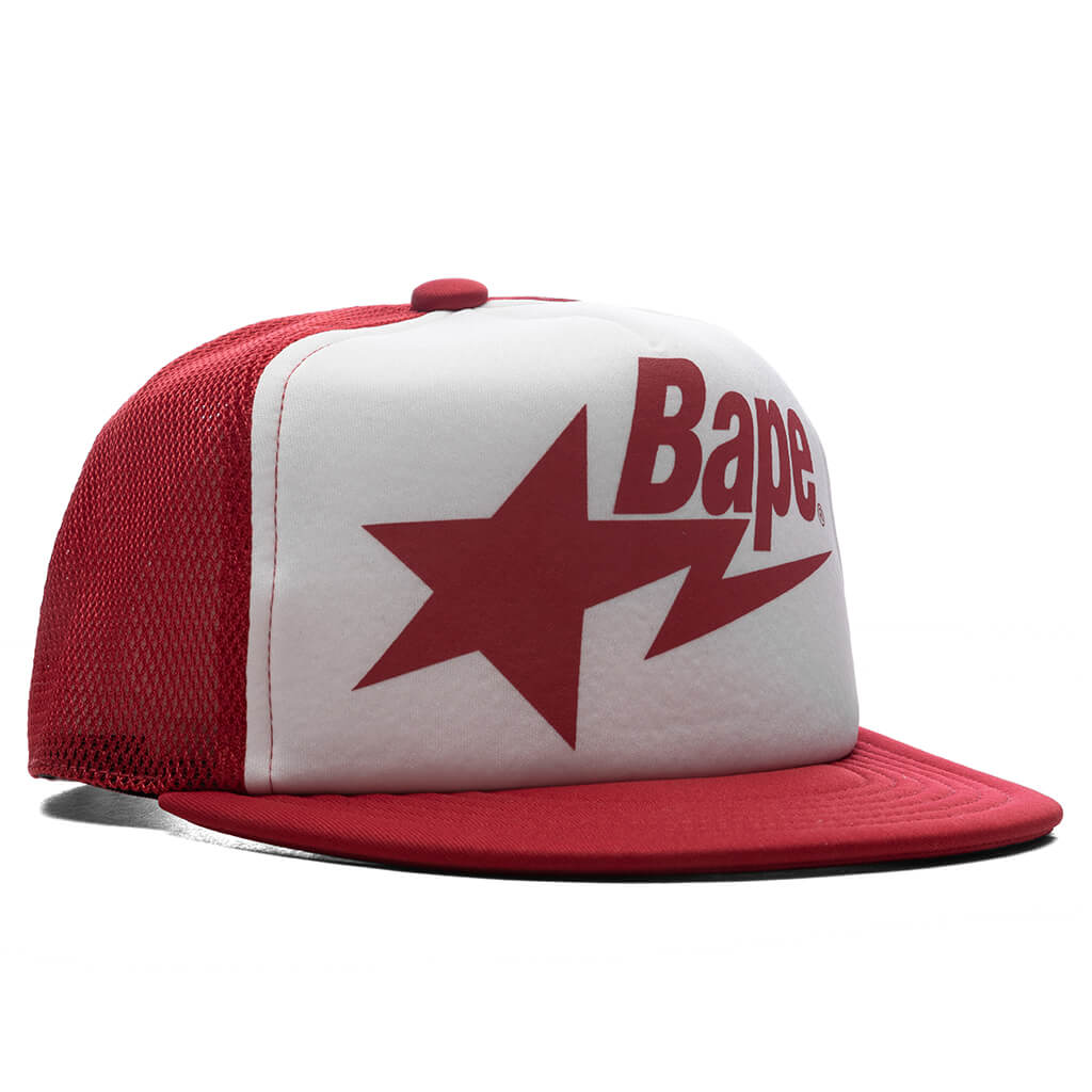 A BATHING APE Kid's Bape STA Mesh Cap - Red