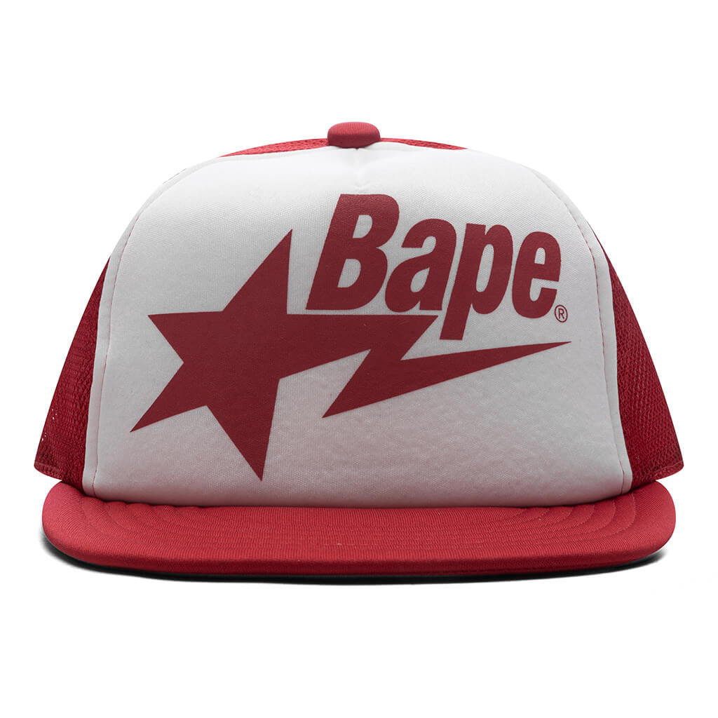 A BATHING APE Kid's Bape STA Mesh Cap - Red