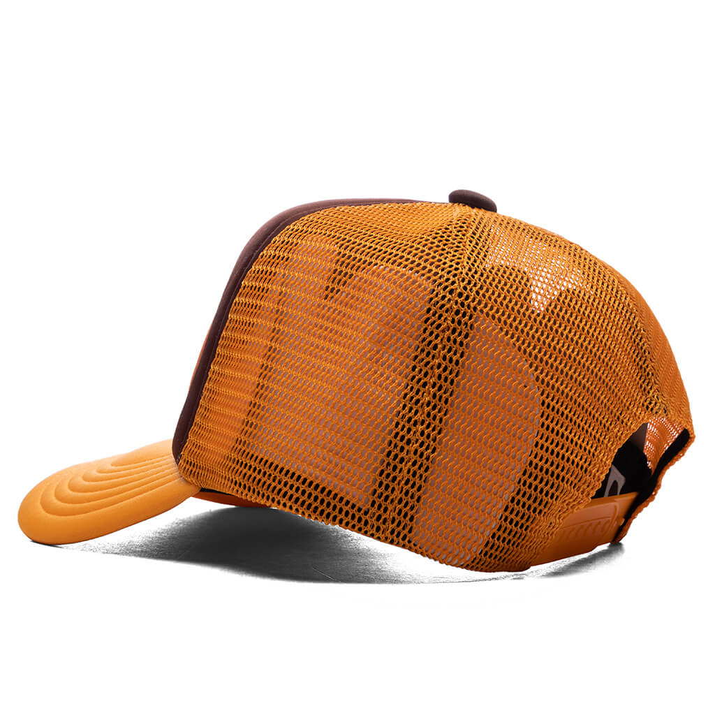 A BATHING APE Kid's Milo Face Mesh Cap - Brown