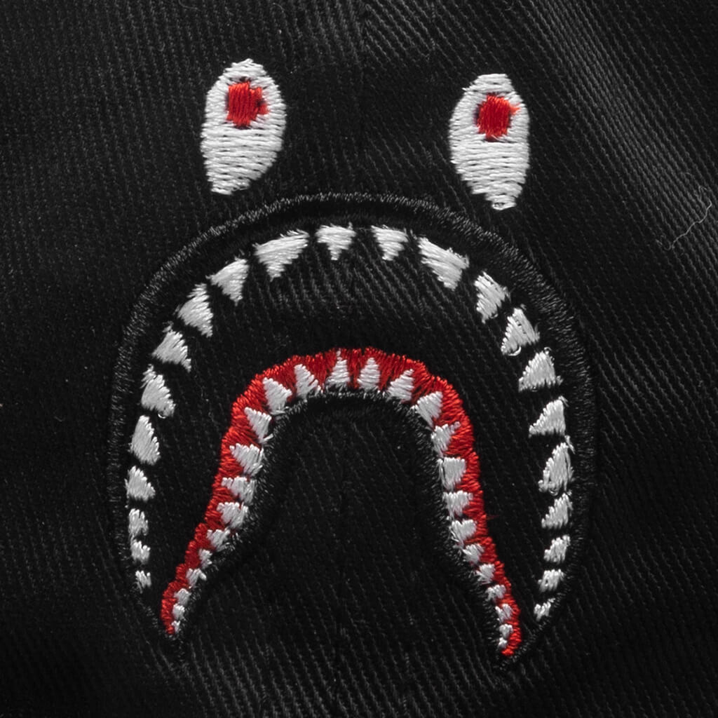 A BATHING APE Kid's Shark Cap - Black
