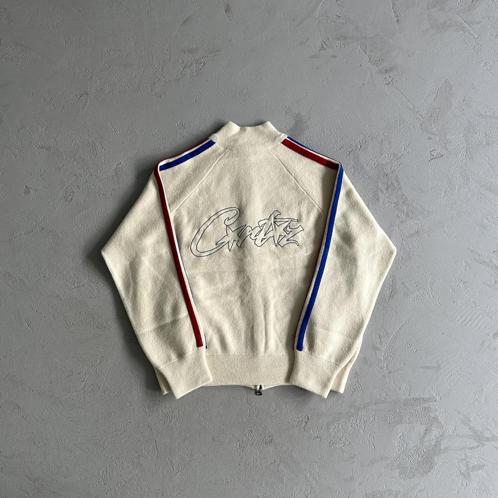 Corteiz Knit Zip-Up Fleece - Beige Ironleague