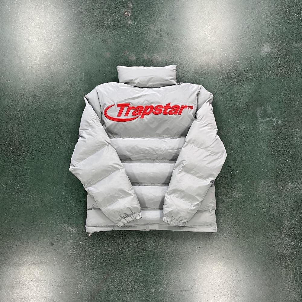 Trapstar Hyperdrive 2.0 Bomber Jacket - Light Grey Ironleague