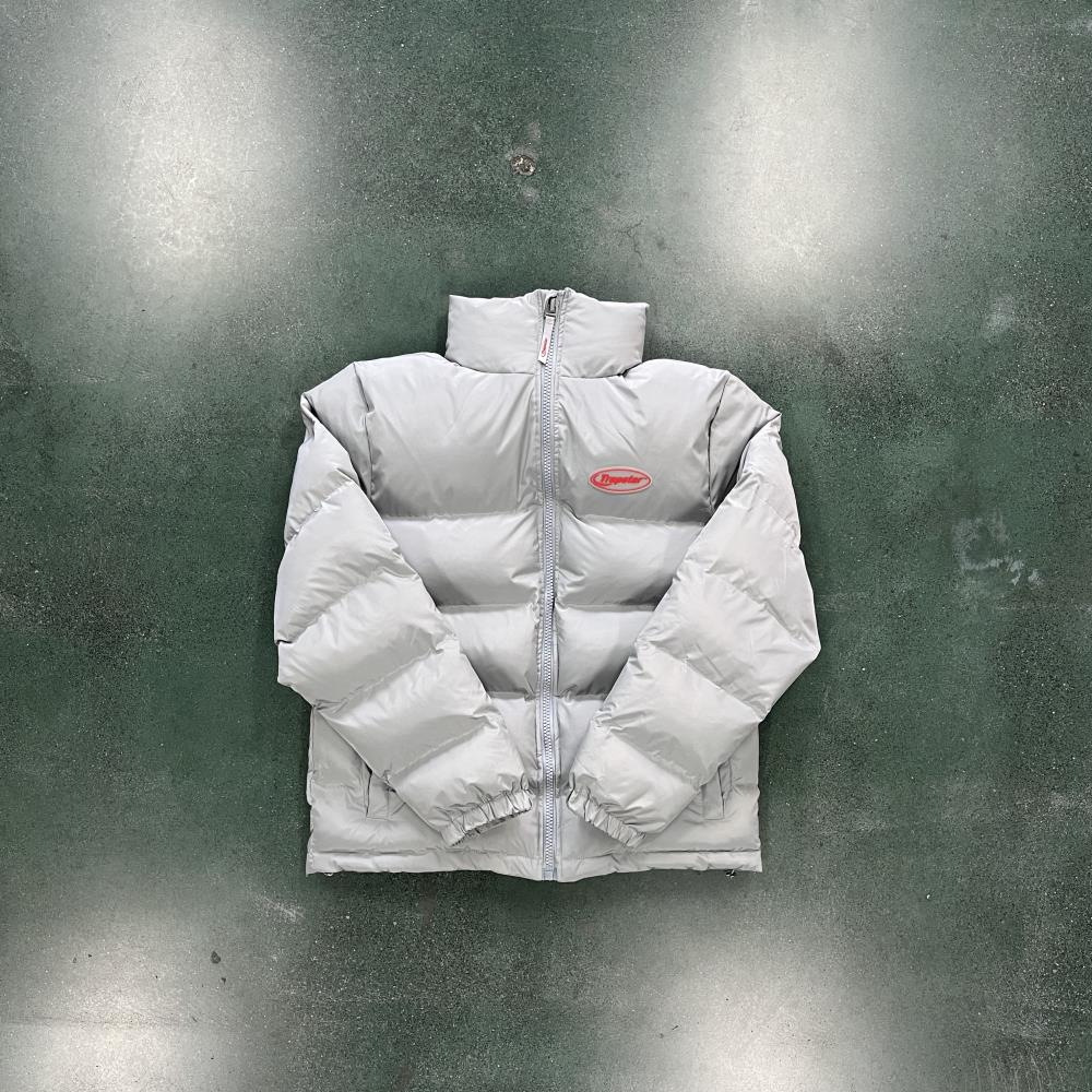 Trapstar Hyperdrive 2.0 Bomber Jacket - Light Grey Ironleague