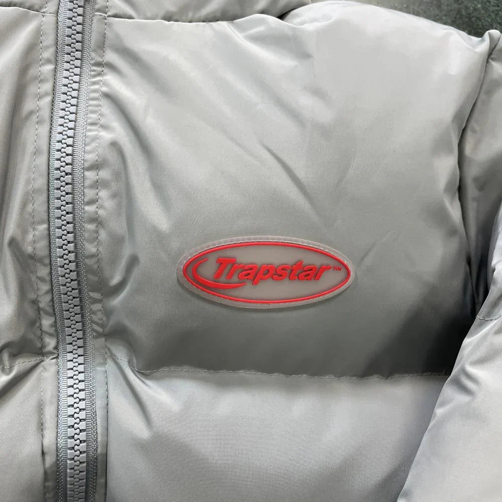 Trapstar Hyperdrive 2.0 Bomber Jacket - Light Grey Ironleague