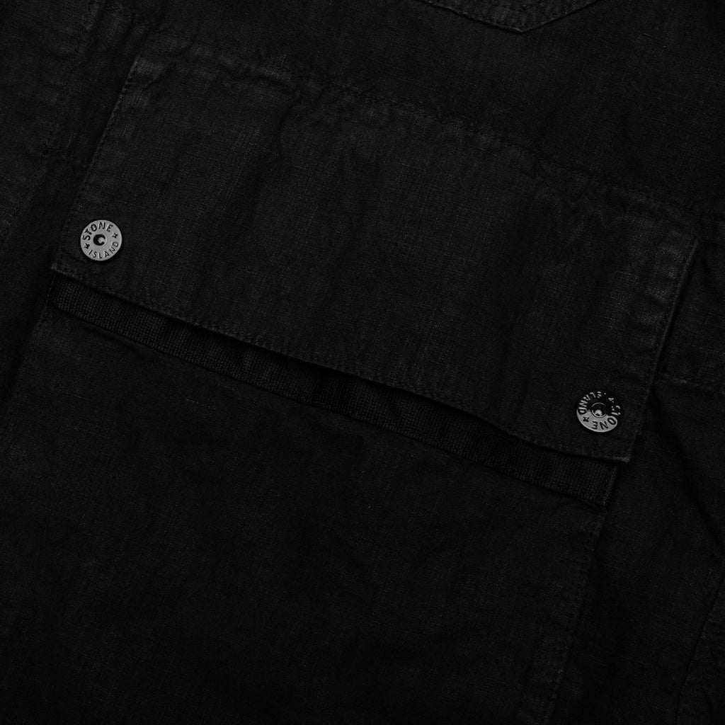 Stone Island Lino Nylon Tela Field Jacket - Black