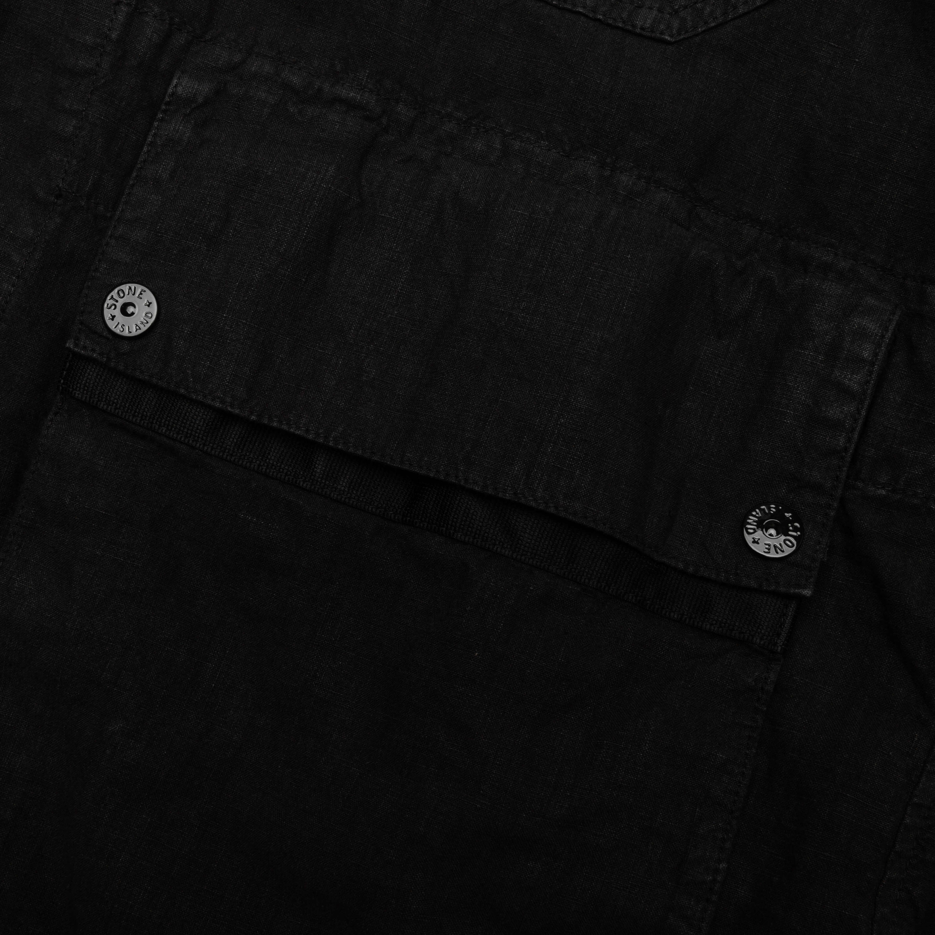 Stone Island Lino Nylon Tela Field Jacket - Black