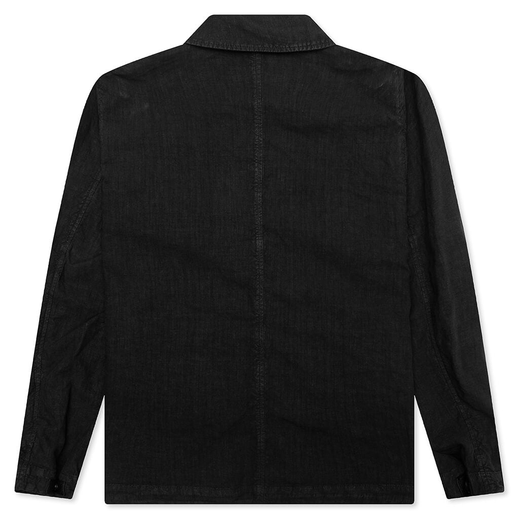 Stone Island Lino Nylon Tela Field Jacket - Black