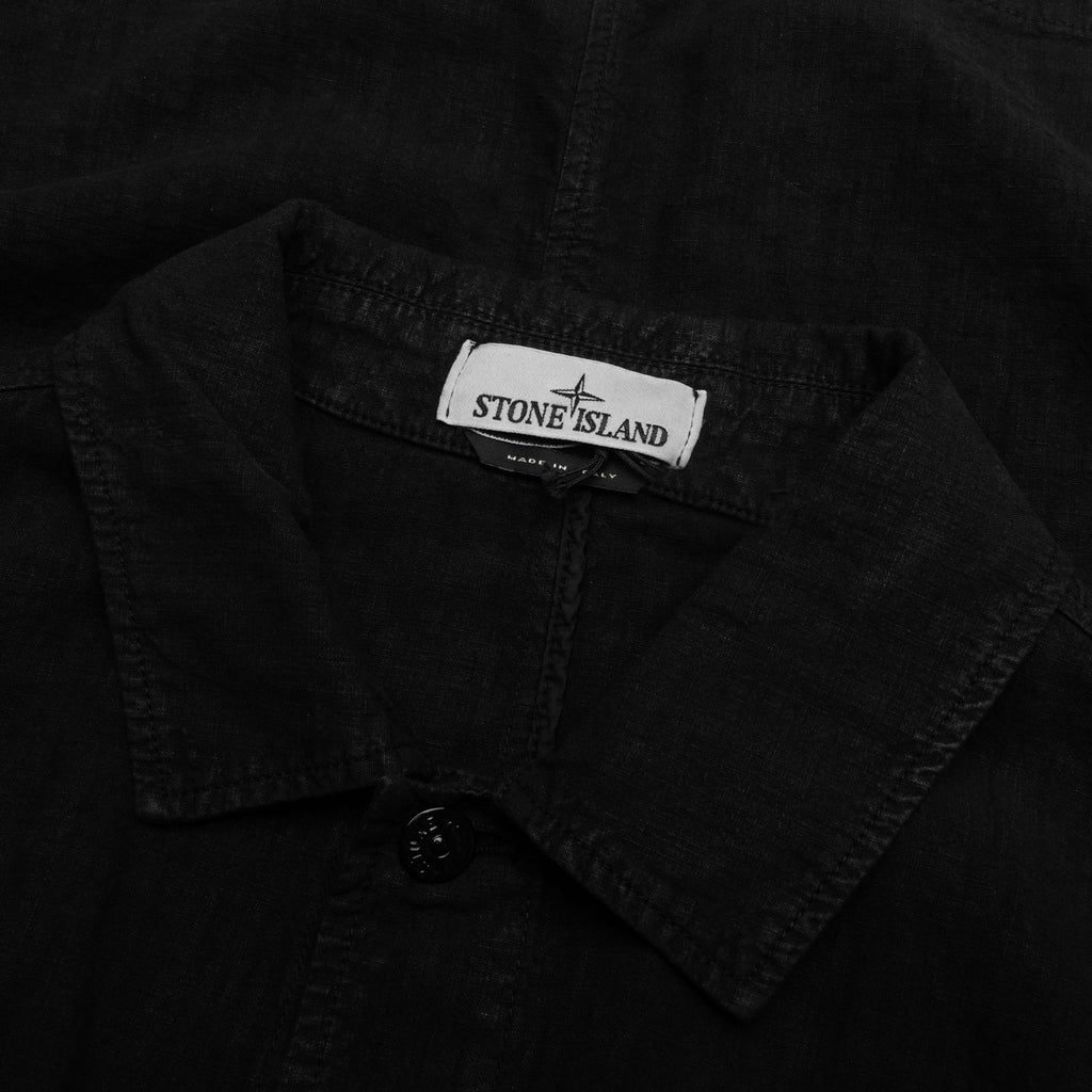 Stone Island Lino Nylon Tela Field Jacket - Black